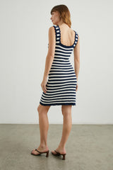LILY DRESS - WHITE NAVY STRIPE| Rails near me