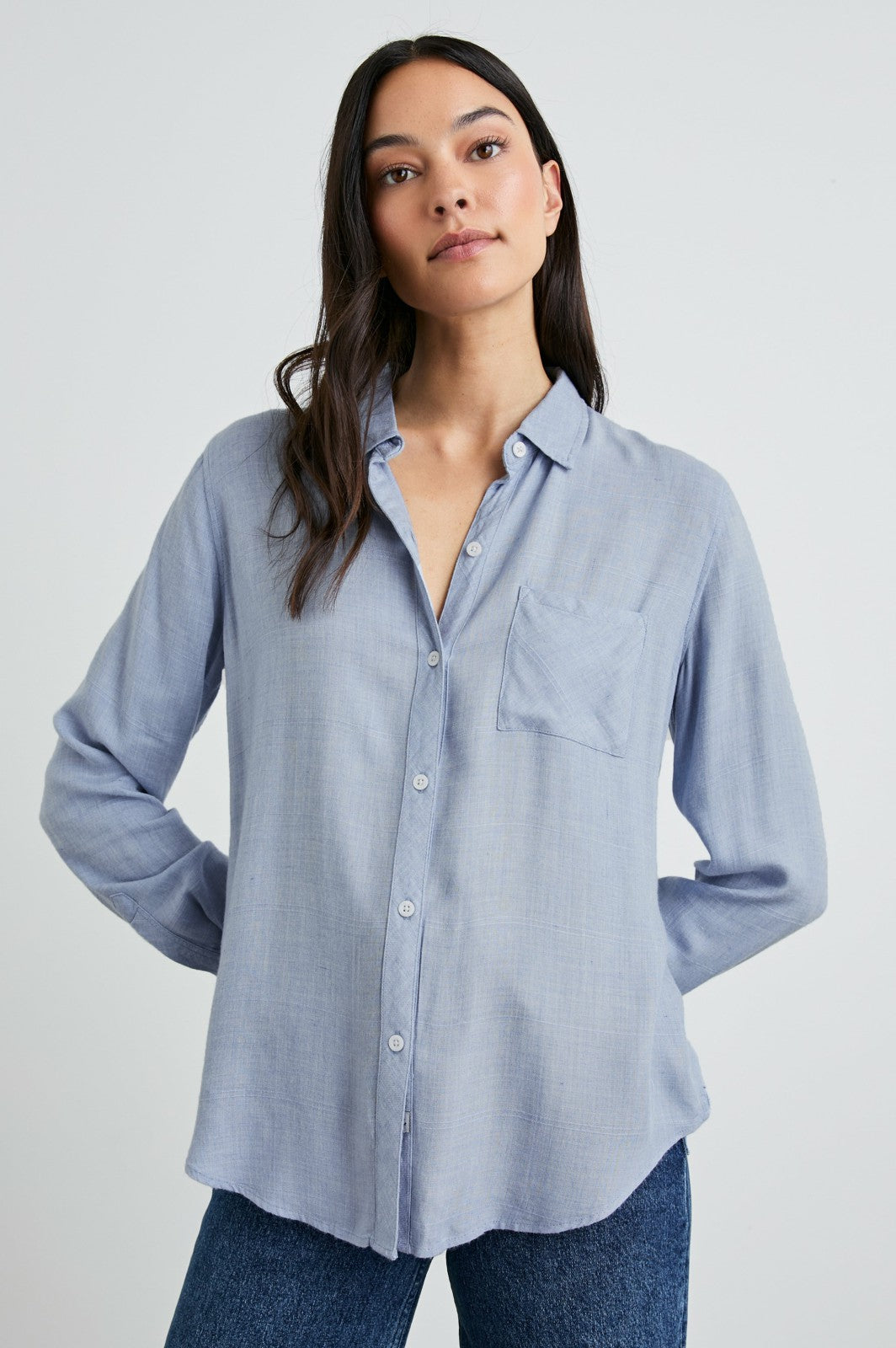 HUNTER SHIRT - CHAMBRAY HEATHER| Rails outlet