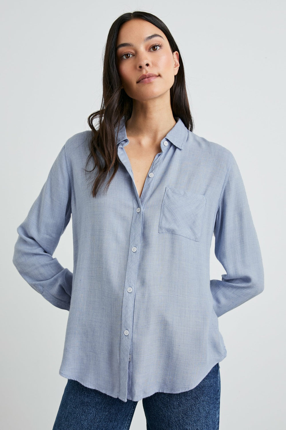 HUNTER SHIRT - CHAMBRAY HEATHER| Rails outlet