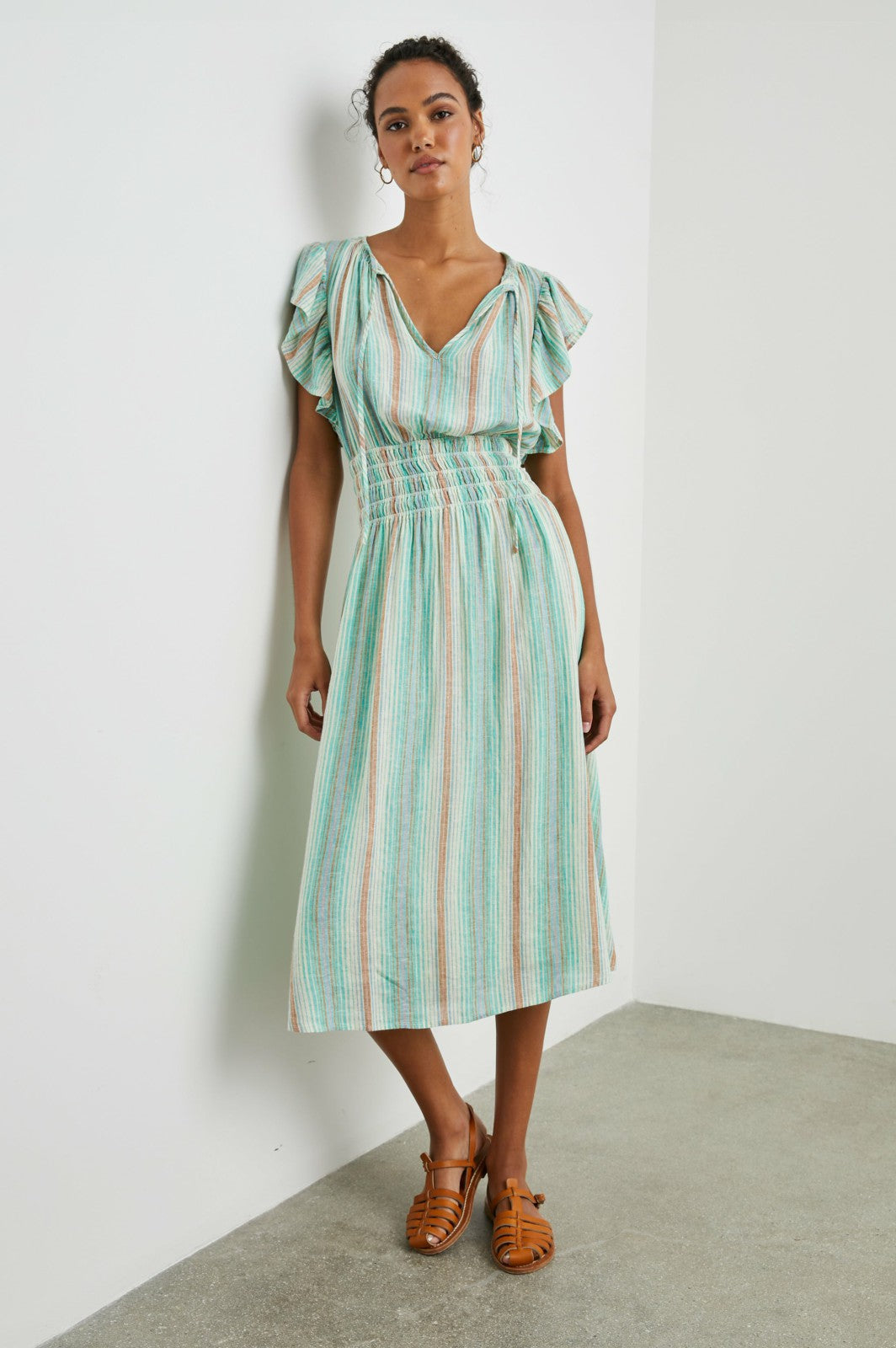 IONA DRESS - SEAVIEW STRIPE| Rails discount