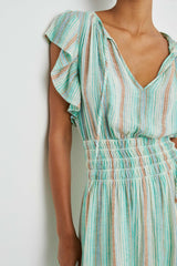 IONA DRESS - SEAVIEW STRIPE| Rails discount