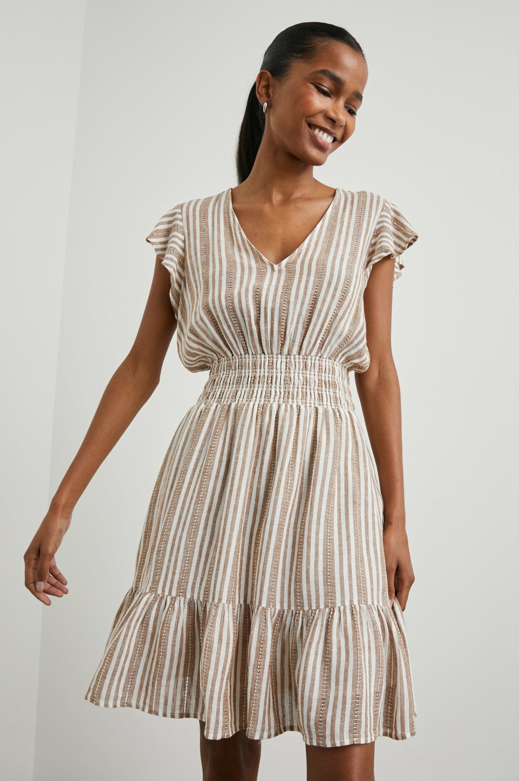 TARA DRESS - PALO SANTO STRIPE| Rails online