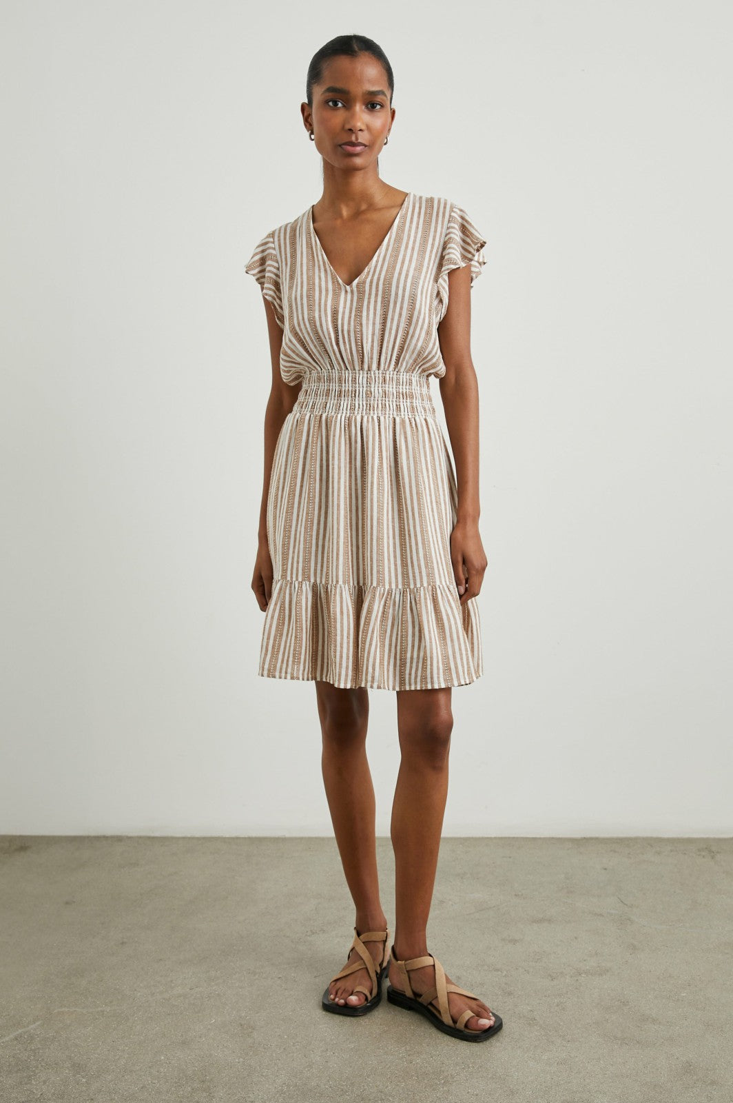 TARA DRESS - PALO SANTO STRIPE| Rails online