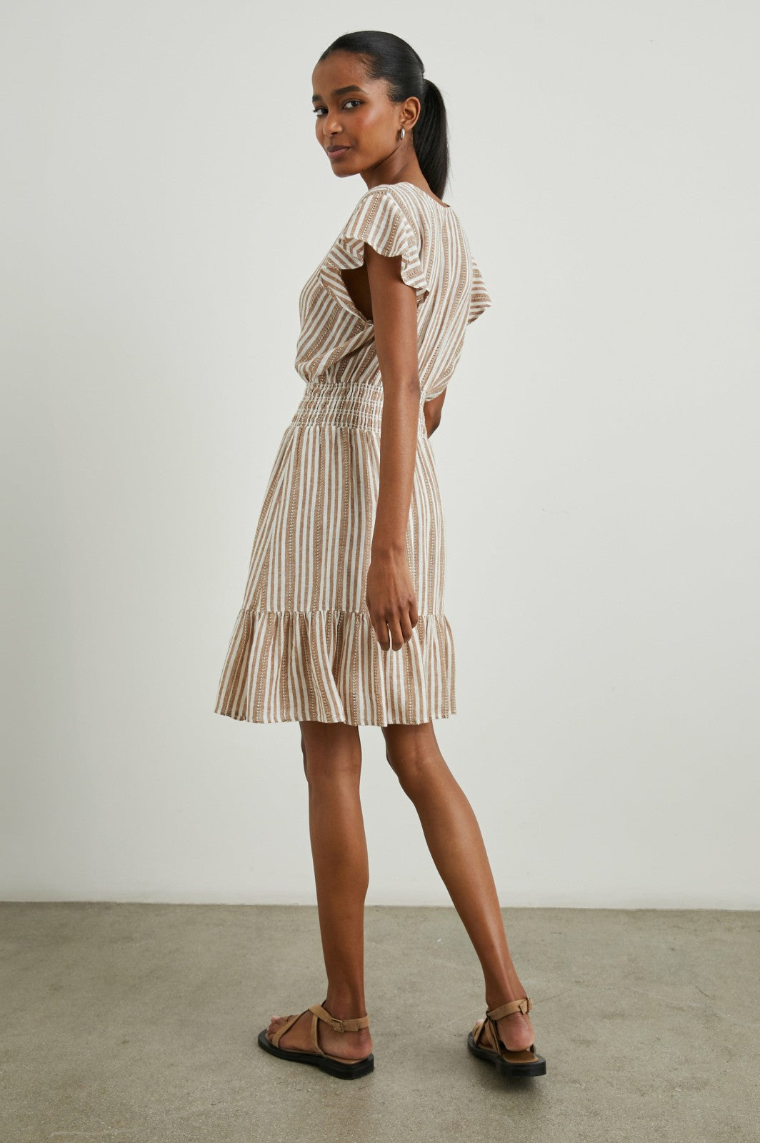 TARA DRESS - PALO SANTO STRIPE| Rails online