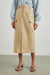 CYRUS SKIRT - KHAKI| Rails online