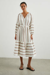 VITTORIA DRESS - COCONUT STRIPE| Rails on sale