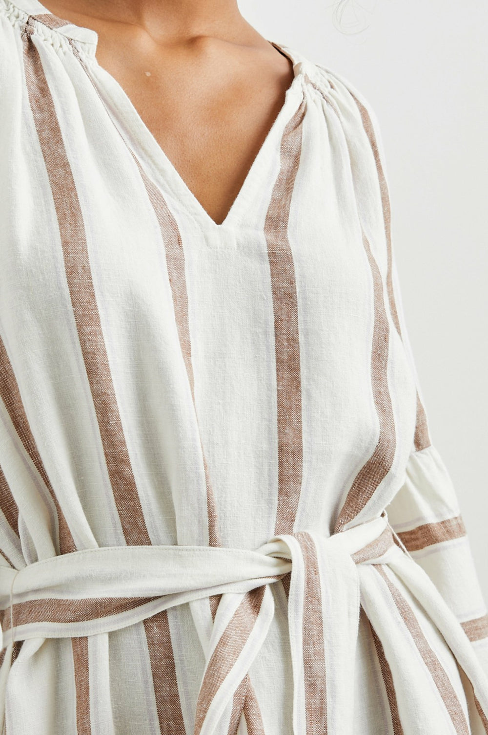 VITTORIA DRESS - COCONUT STRIPE| Rails on sale