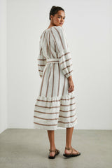 VITTORIA DRESS - COCONUT STRIPE| Rails on sale