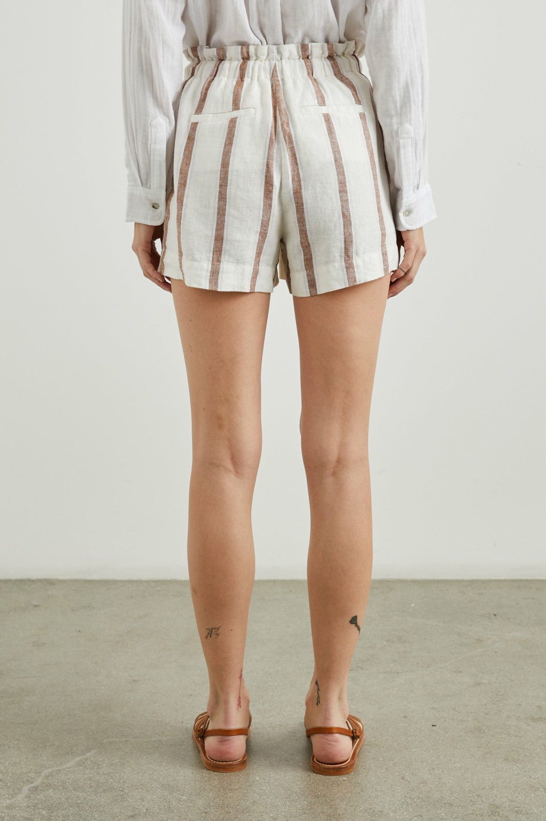 FOSTER SHORT - COCONUT STRIPE| Rails near me