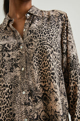 JOSEPHINE SHIRT - TAUPE MIXED ANIMAL| Rails on sale