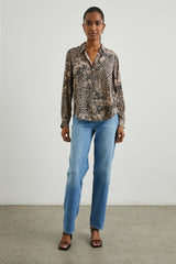 JOSEPHINE SHIRT - TAUPE MIXED ANIMAL| Rails on sale