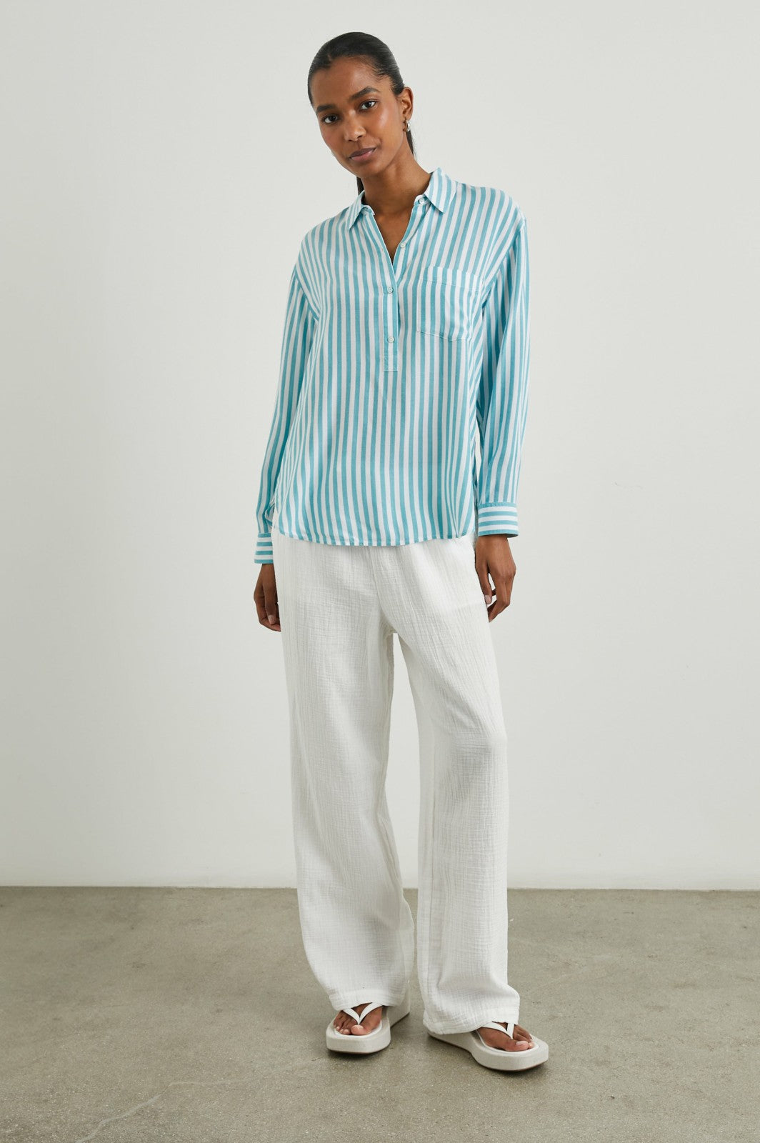 ELLE SHIRT - SALTAN STRIPE| Rails on sale