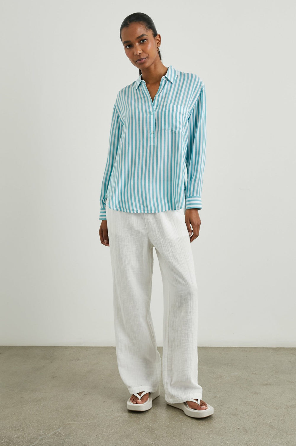 ELLE SHIRT - SALTAN STRIPE| Rails on sale
