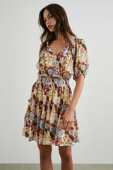 FIORELLA DRESS - PAINTED FLORAL| Rails outlet