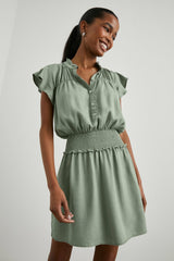 AMINA DRESS - SAGE DENIM| Rails online