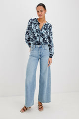 NESSIE TOP - INDIGO BLOSSOMS| Rails for sale