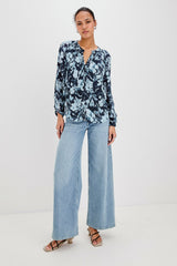NESSIE TOP - INDIGO BLOSSOMS| Rails for sale