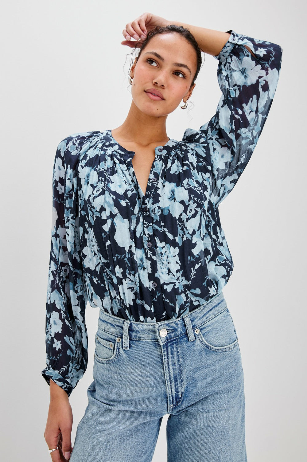 NESSIE TOP - INDIGO BLOSSOMS| Rails for sale