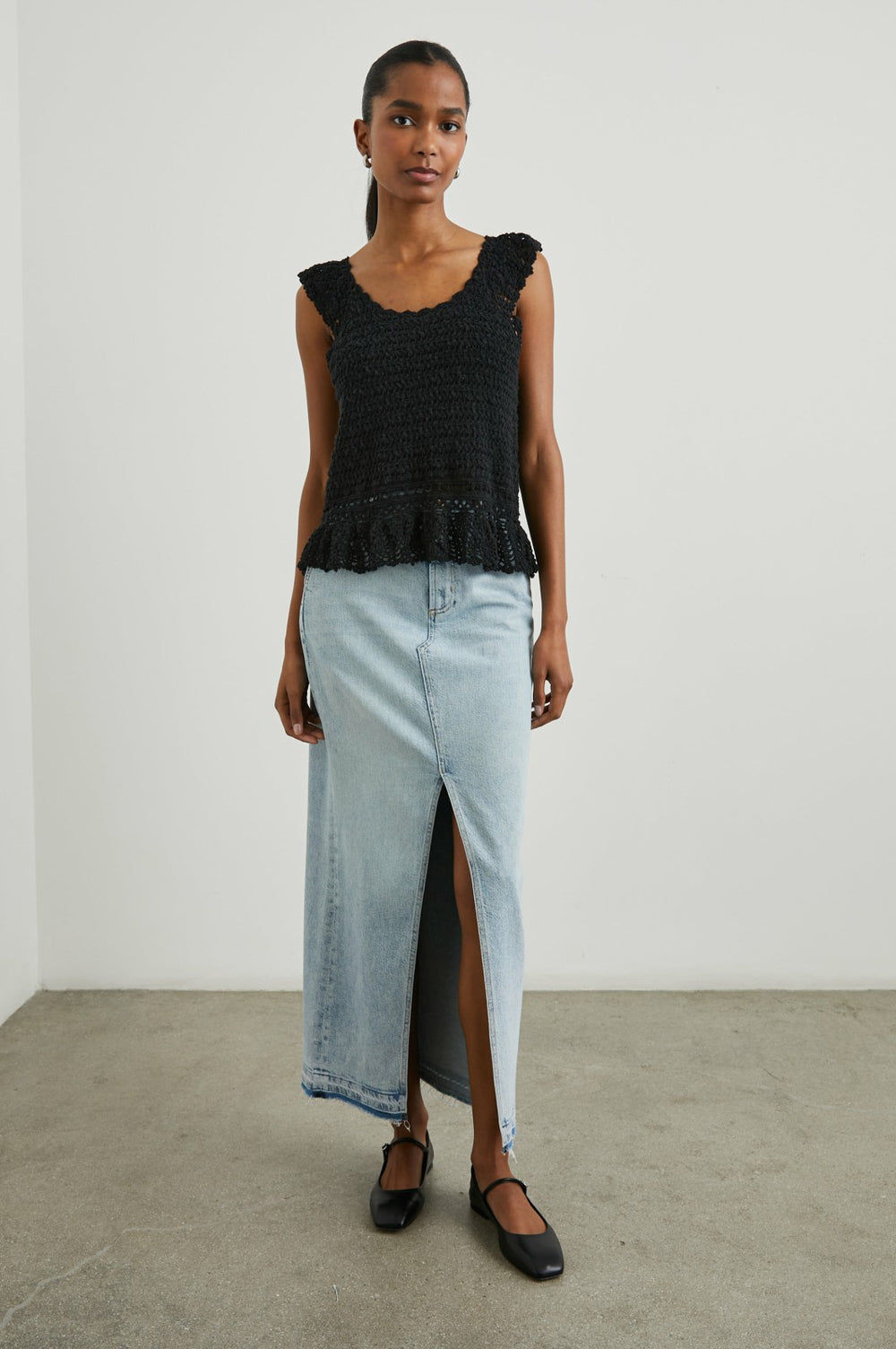 HATTIE TOP - BLACK| Rails US