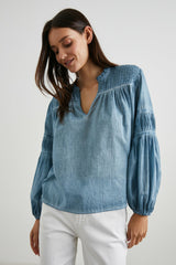 MARLI TOP - FADED BLUE| Rails discount