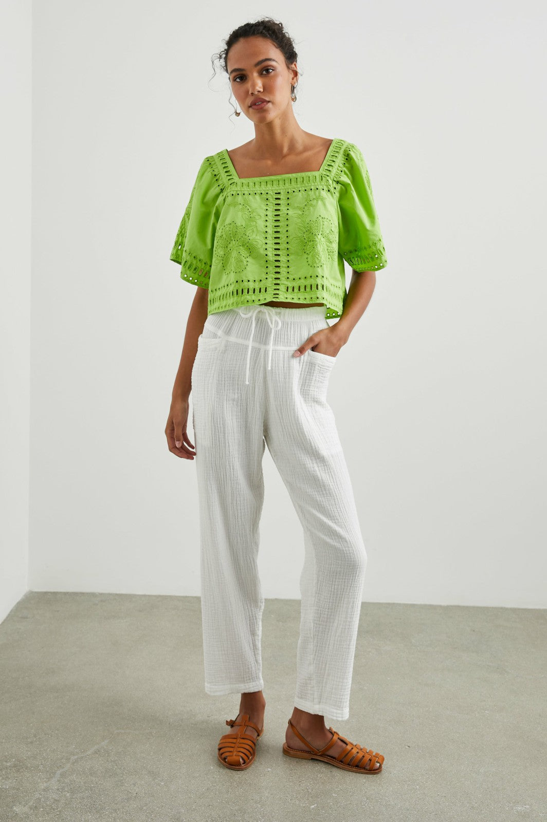 LAINE TOP - ISLAND GREEN| Rails online