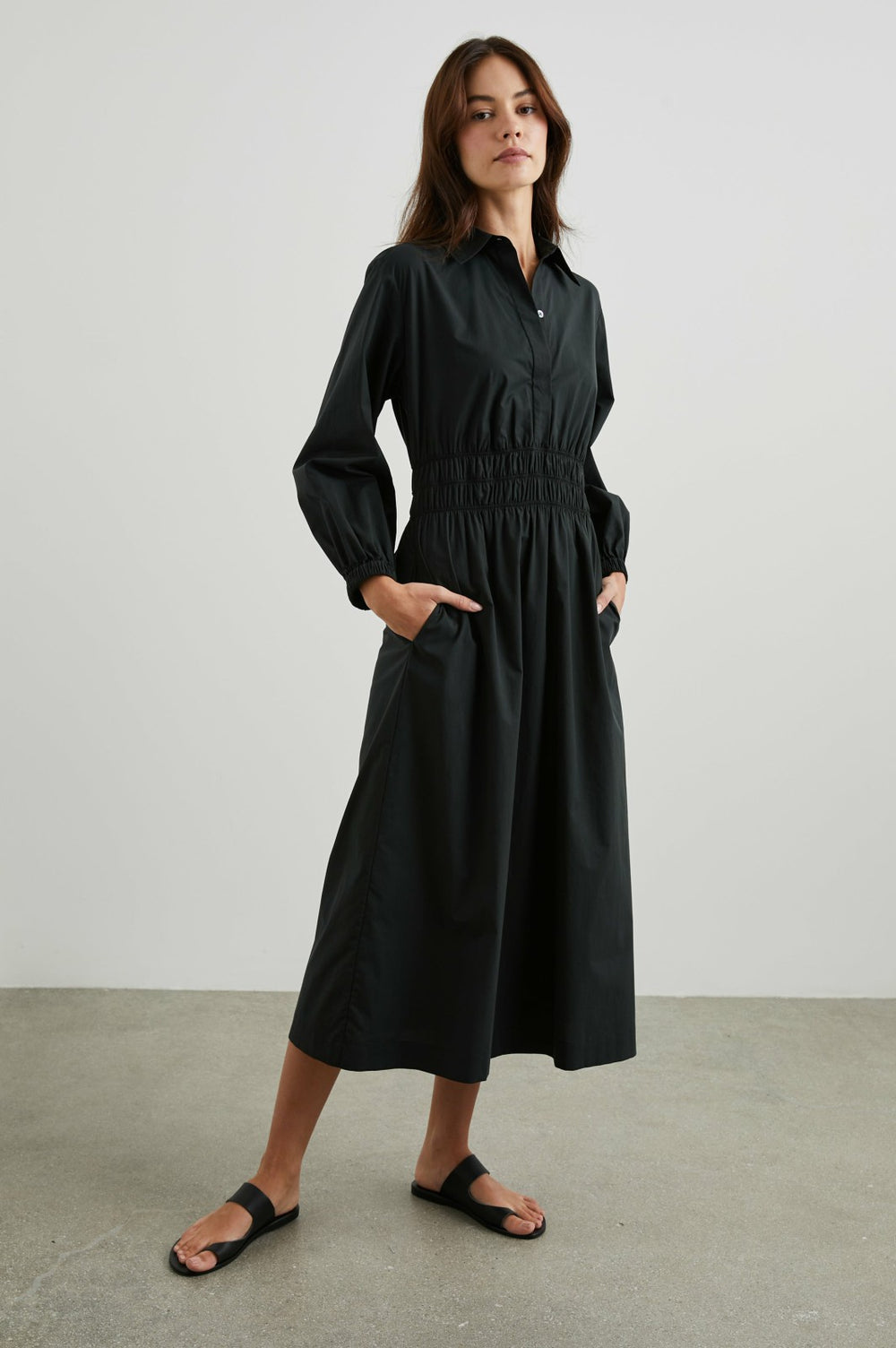 FRAYA DRESS - BLACK| Rails discount