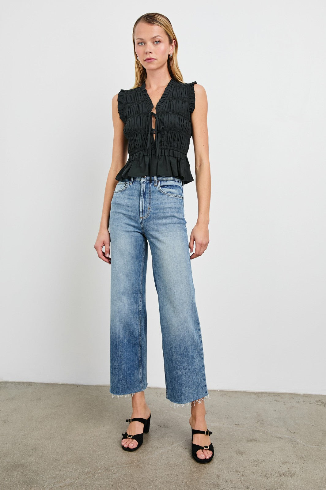 MARTINE TOP - BLACK| Rails on sale