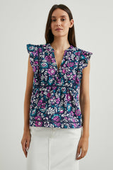MISHA TOP - WOODBLOCK FLORAL| Rails outlet