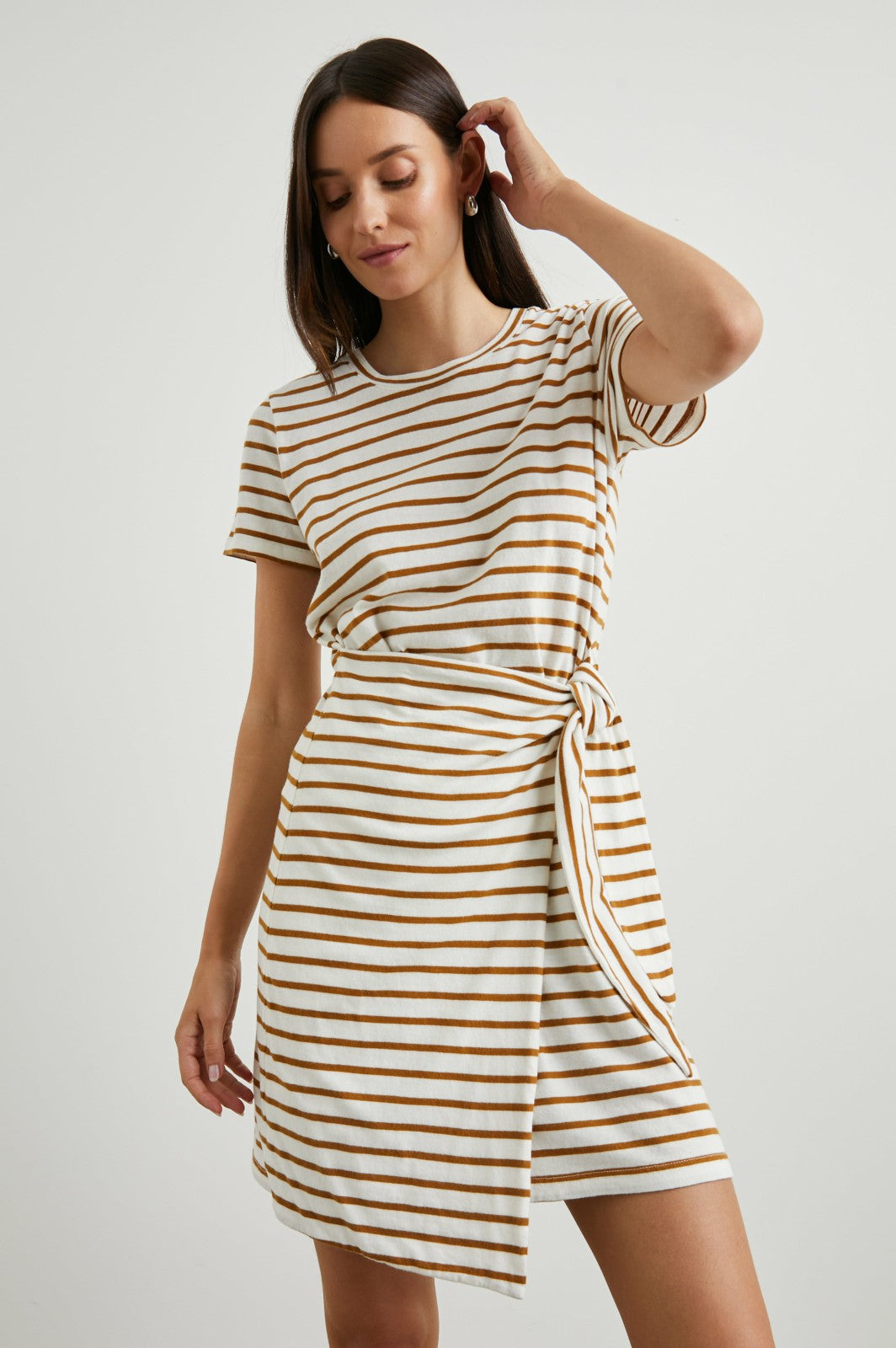 EDIE DRESS - CARMEL STRIPE| Rails for sale