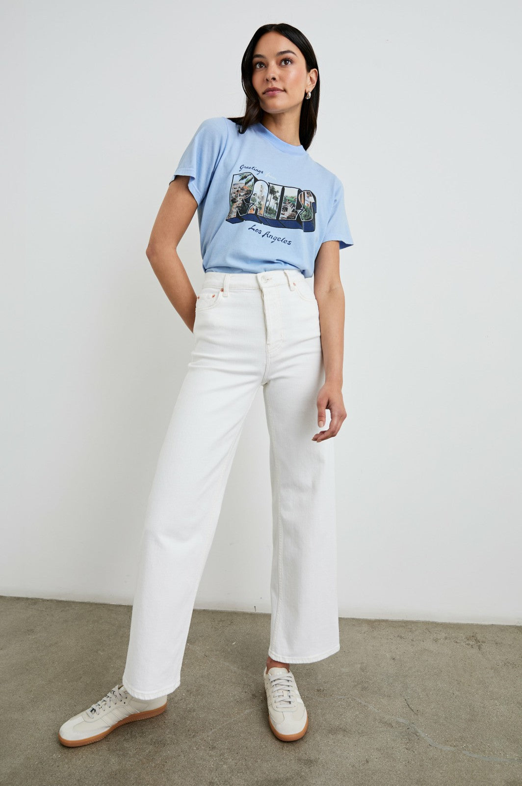 BOYFRIEND T-SHIRT - RAILS LOS ANGELES BLUE| Rails on sale