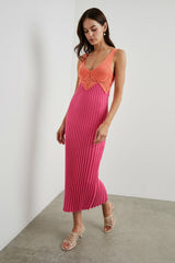 TARYN DRESS - PAPAYA COLORBLOCK| Rails US
