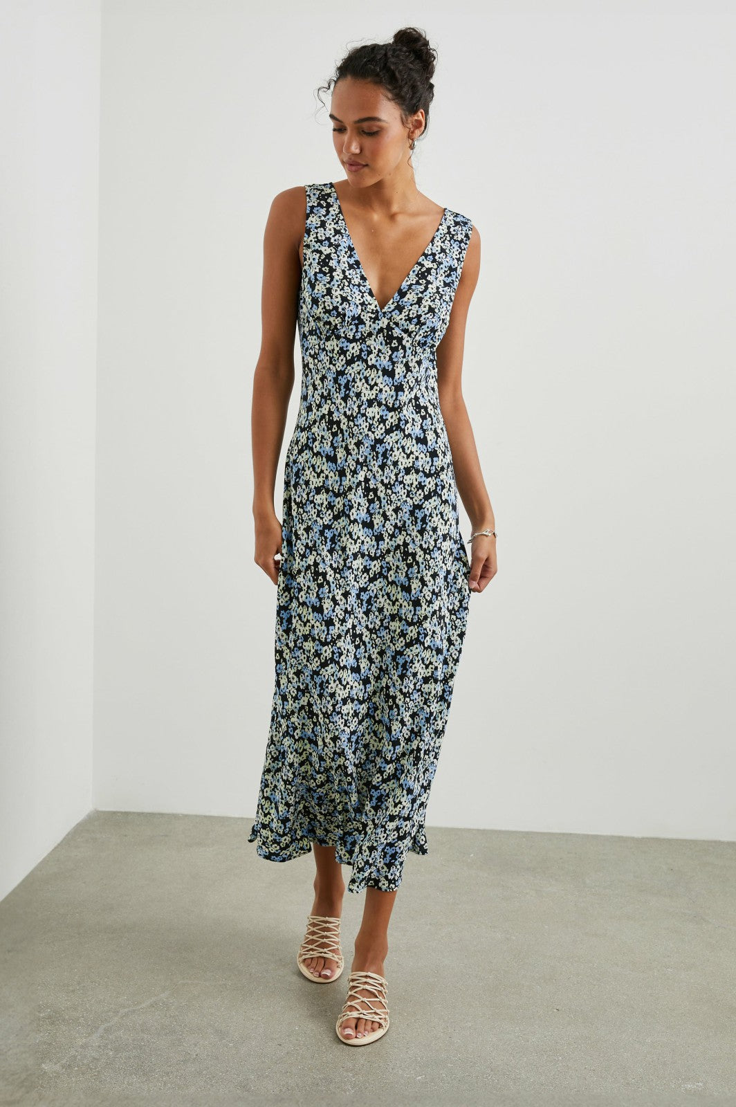 AUDRINA DRESS - MIDNIGHT MEADOW FLORAL| Rails discount