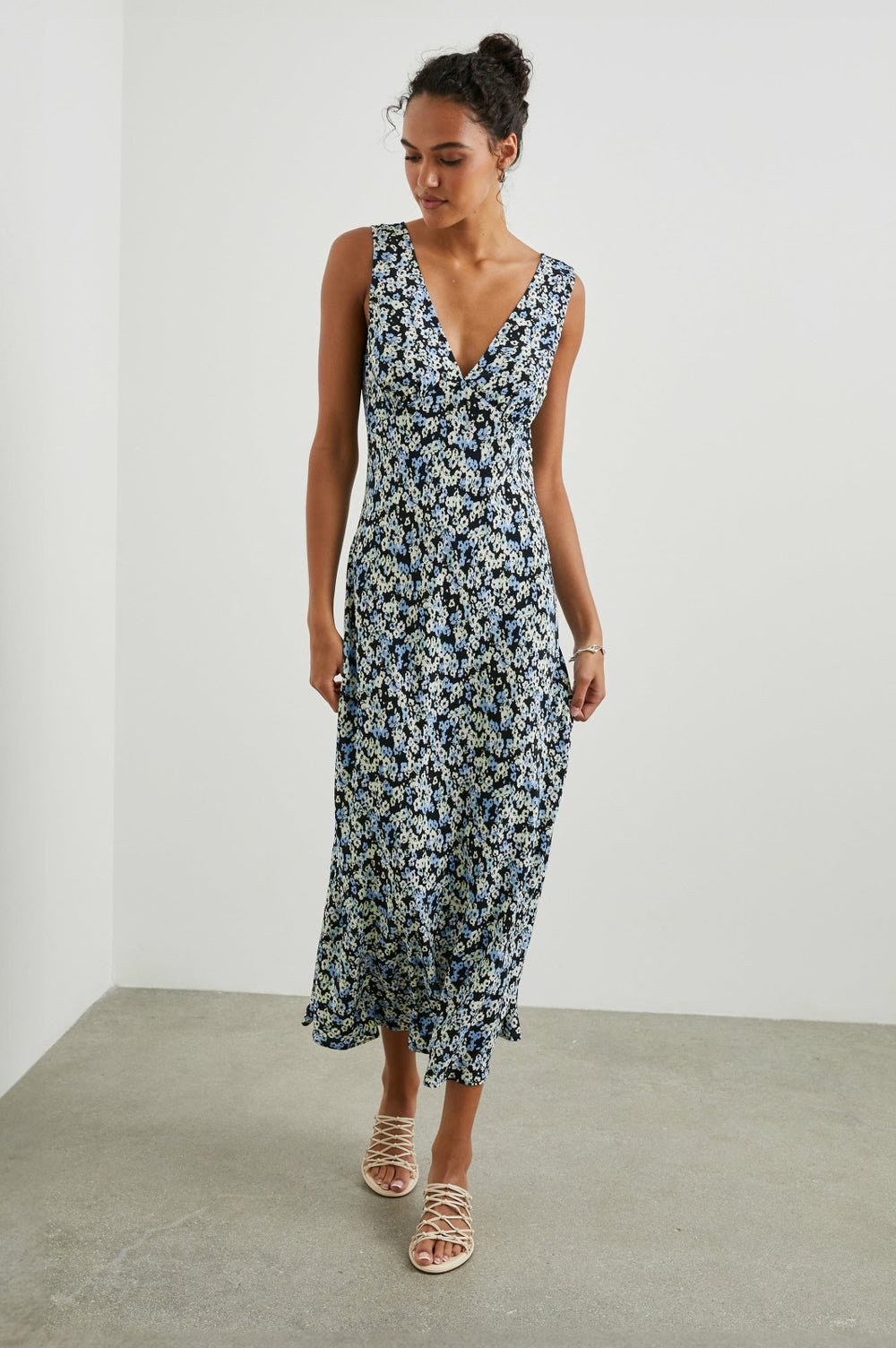 AUDRINA DRESS - MIDNIGHT MEADOW FLORAL| Rails discount