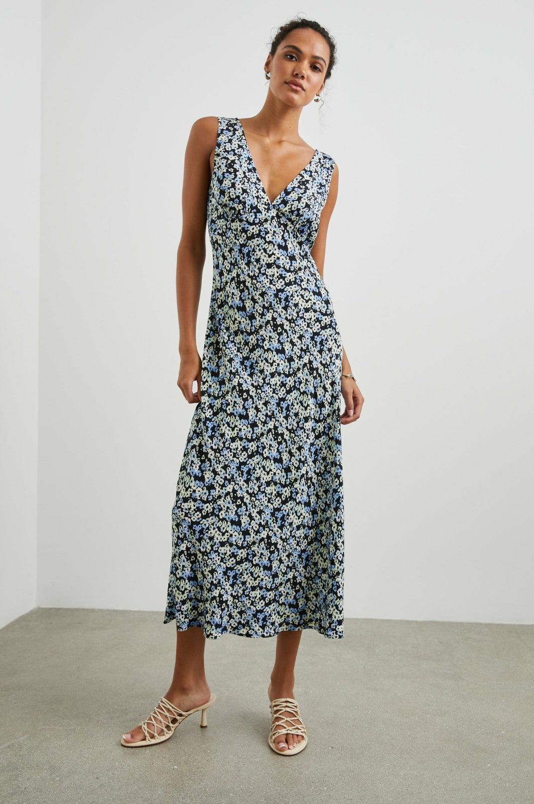 AUDRINA DRESS - MIDNIGHT MEADOW FLORAL| Rails discount