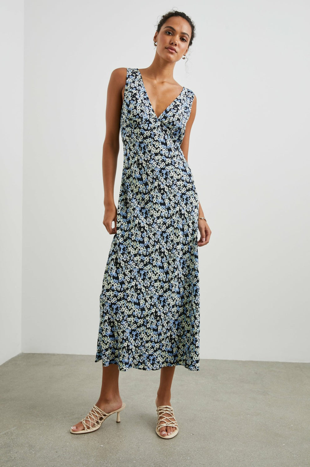 AUDRINA DRESS - MIDNIGHT MEADOW FLORAL| Rails discount