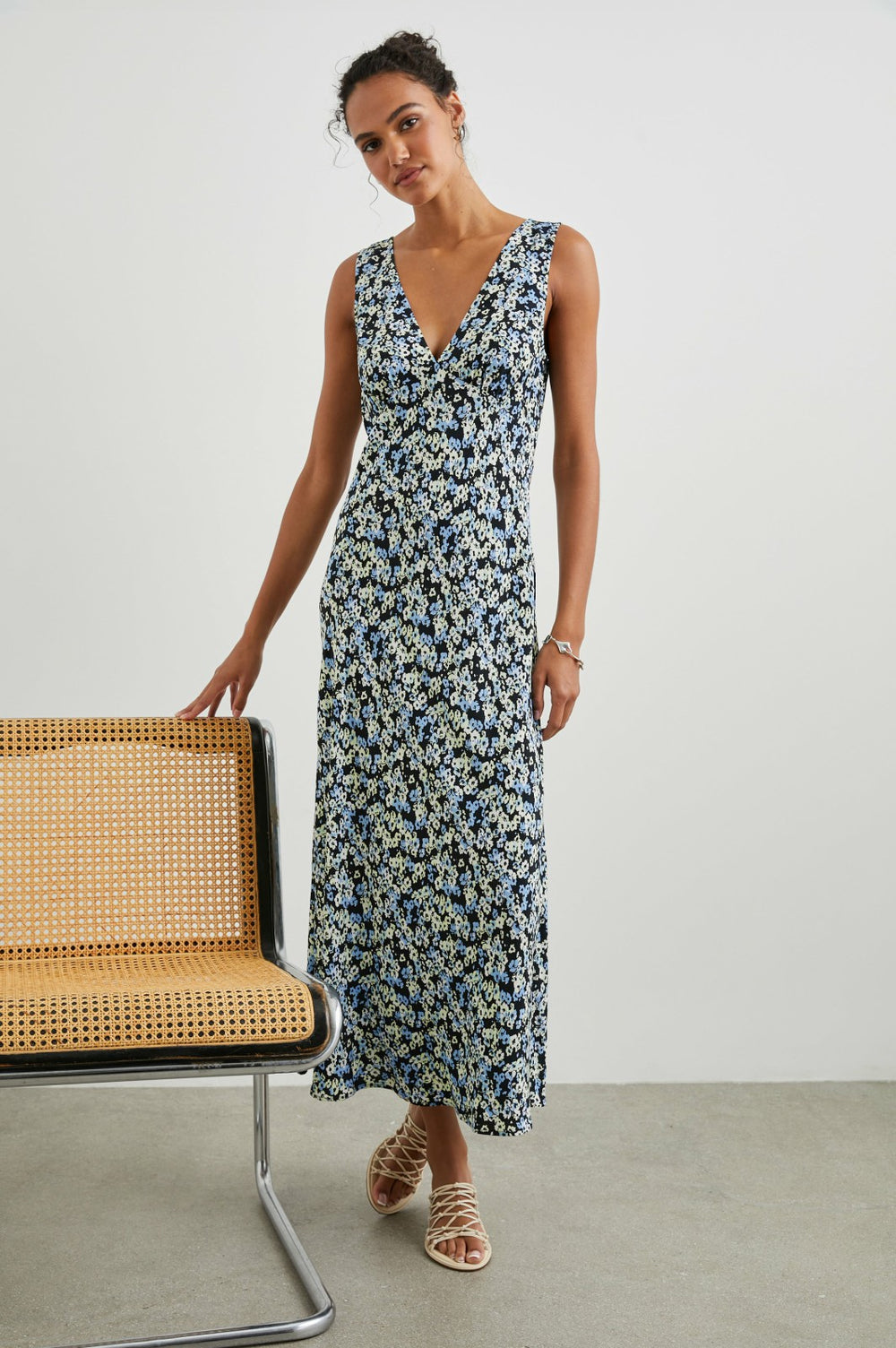 AUDRINA DRESS - MIDNIGHT MEADOW FLORAL| Rails discount