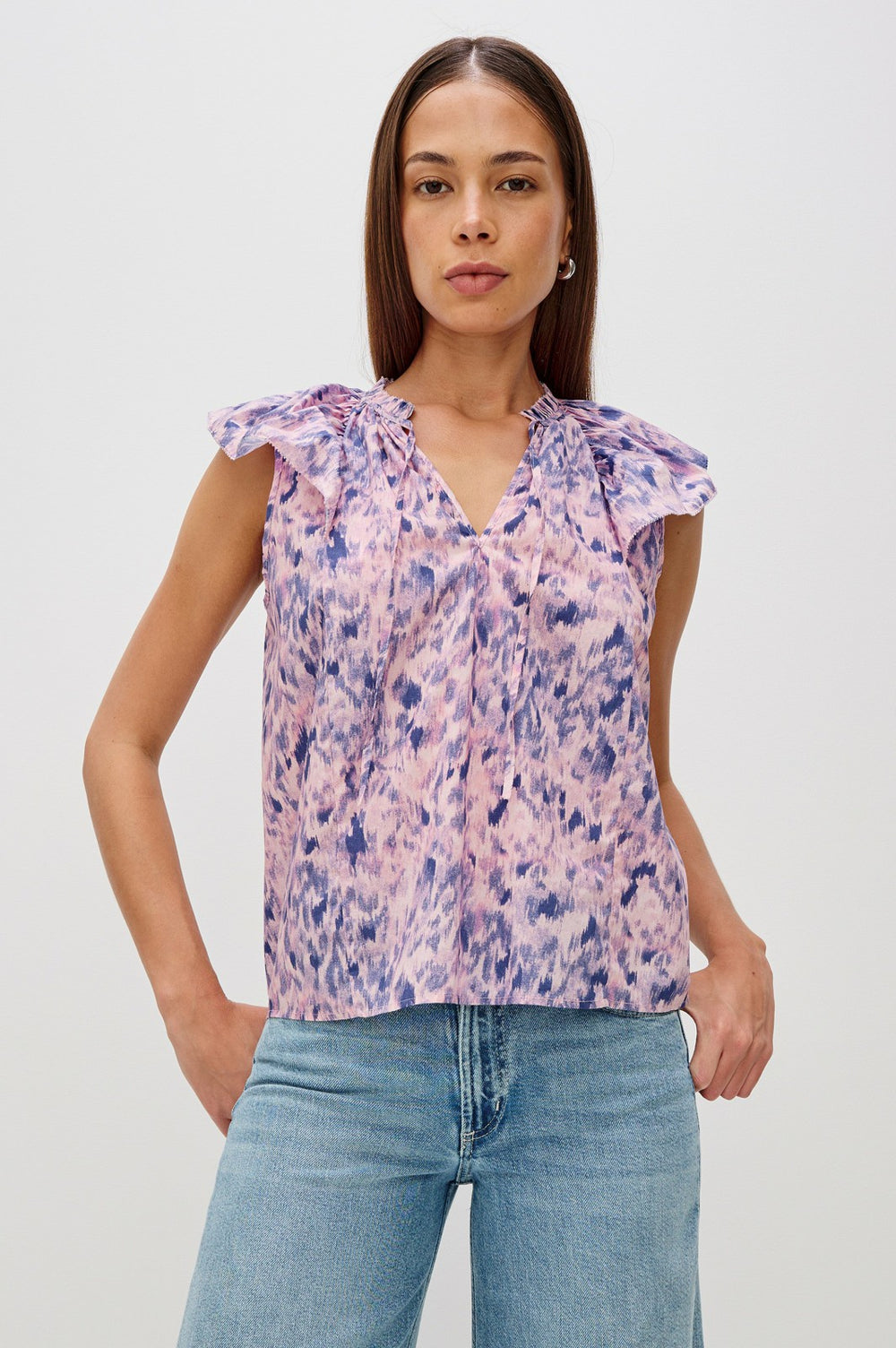 KARYSA TOP - PINK IKAT| Rails sale