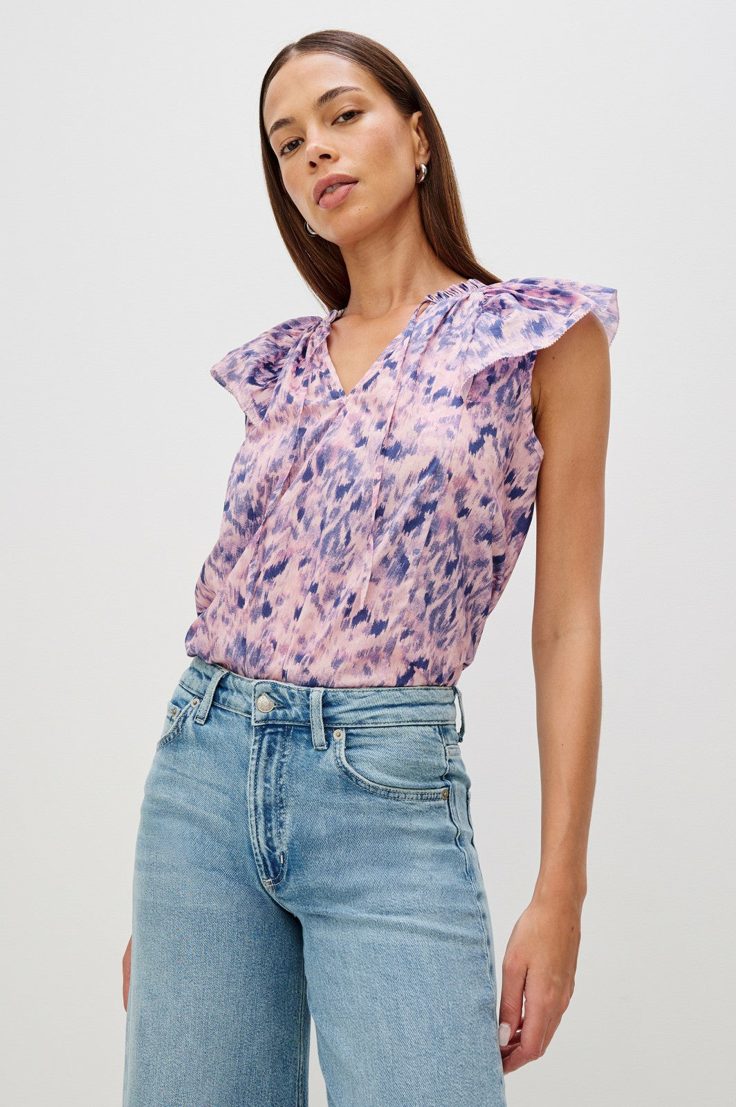 KARYSA TOP - PINK IKAT| Rails sale