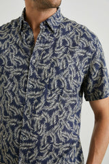 CARSON SHIRT - PALM AMERICANO NAVY| Rails online