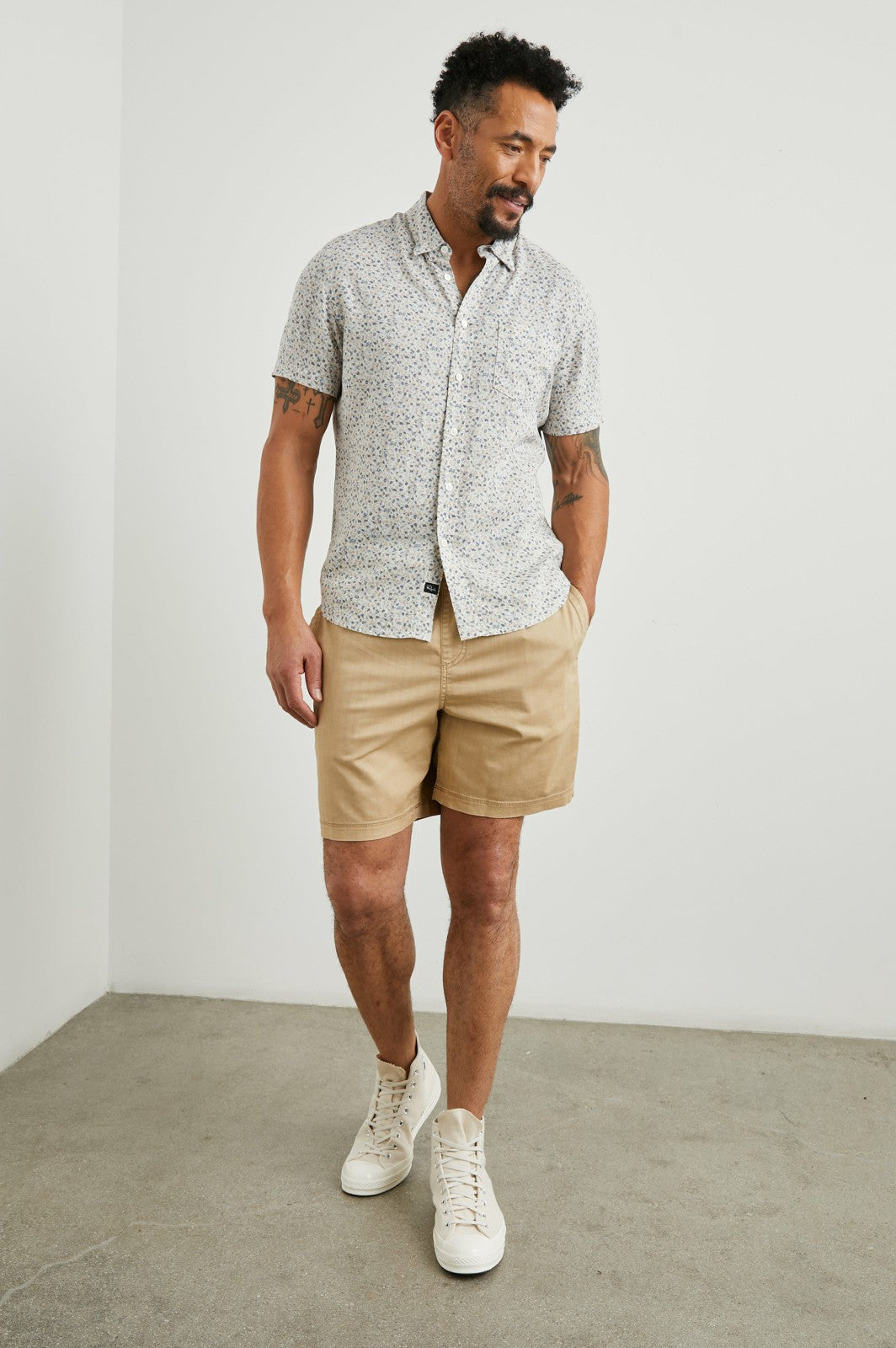 CARSON SHIRT - SPRING BLOSSOM PARCHMENT| Rails outlet