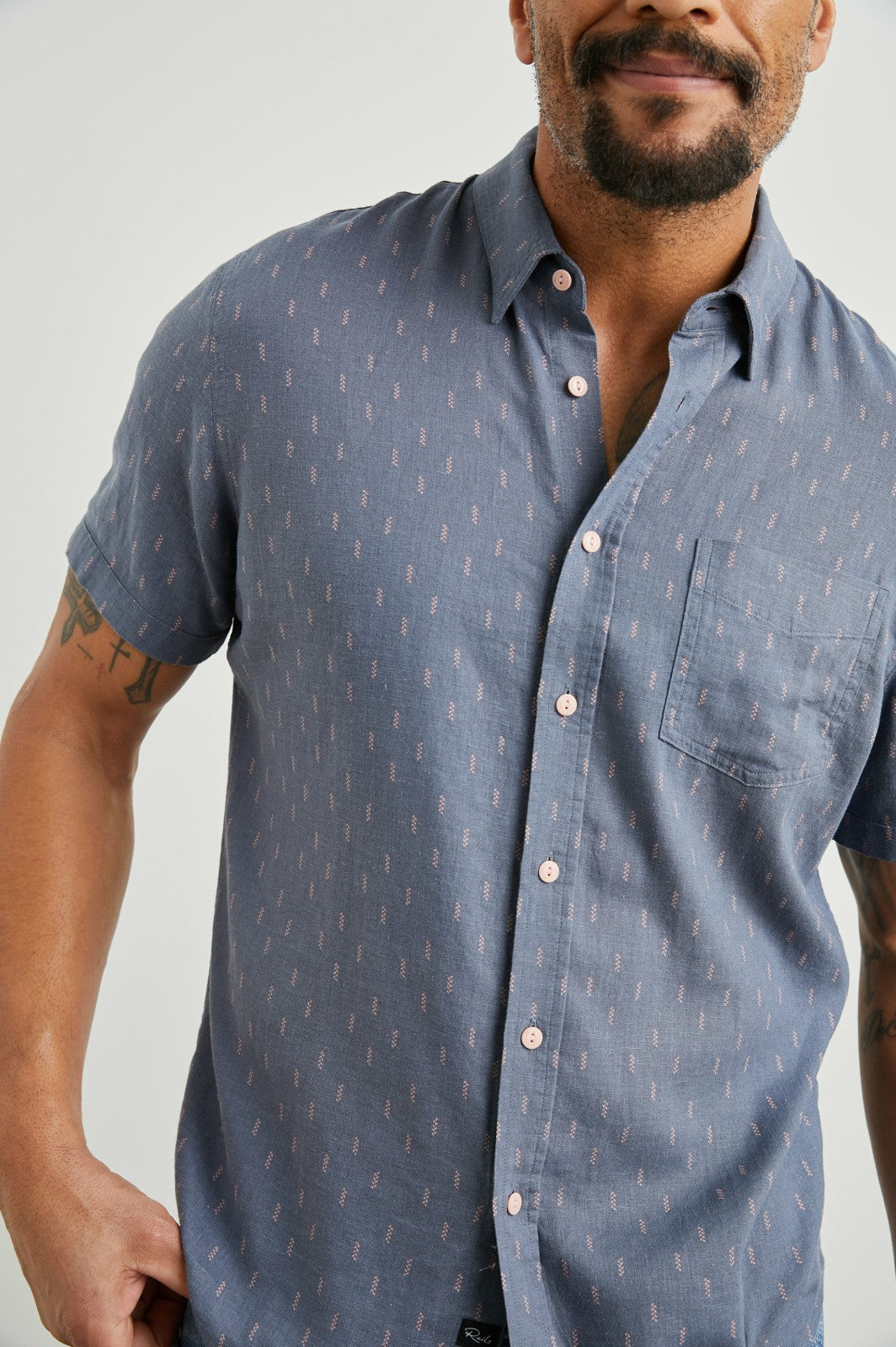 CARSON SHIRT - LOUIS LEAF SLATE| Rails US