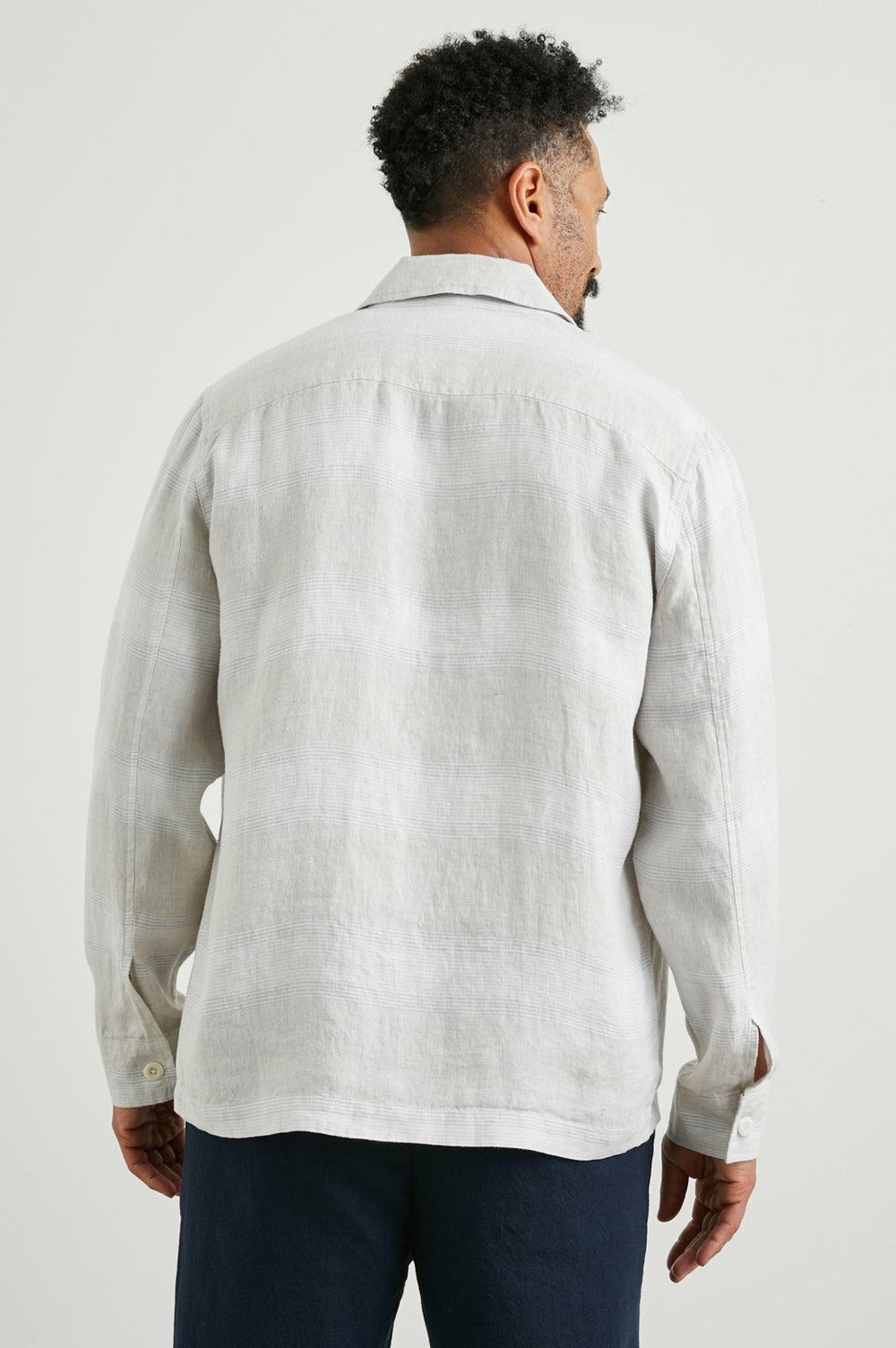 KEROUAC SHIRT JACKET - WICKER GRAPHITE STRIPE| Rails discount