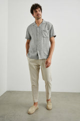 WAIMEA SHIRT - QUINOA NAVY STRIPE| Rails online