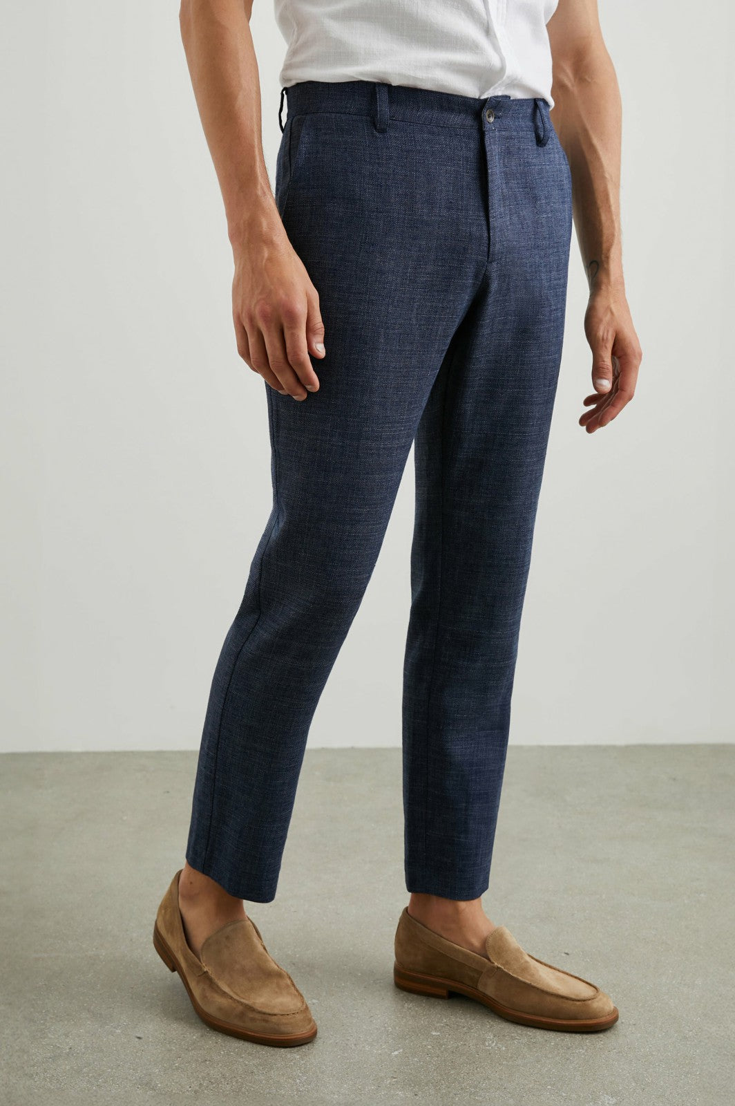THOMAS PANT - NAVY MELANGE| Rails near me