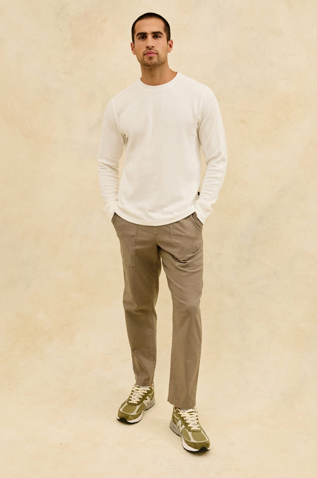 RHEESE LONG SLEEVE TEE - WHITECAP| Rails near me