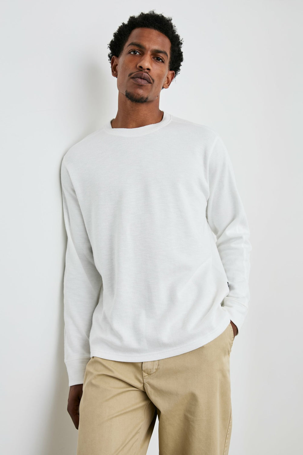 RHEESE LONG SLEEVE TEE - WHITECAP| Rails near me