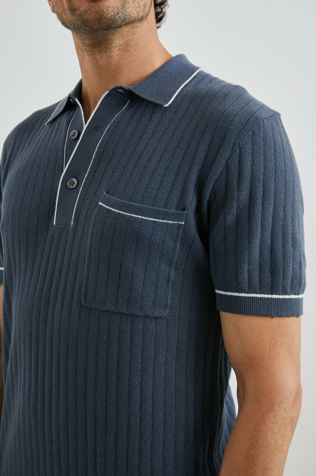 HARDY POLO SHIRT - FADED NAVY| Rails US