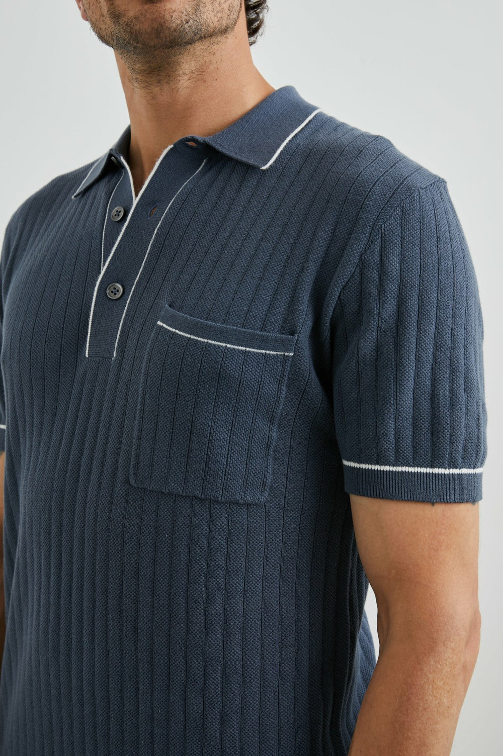 HARDY POLO SHIRT - FADED NAVY| Rails US