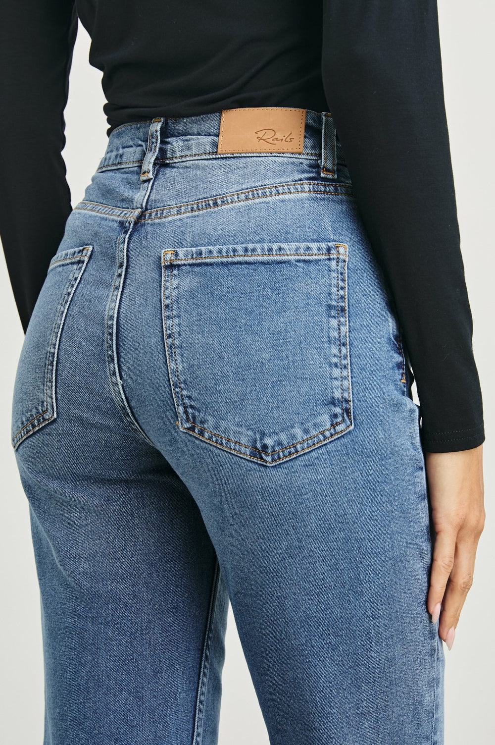TOPANGA CROP STRAIGHT - PURE INDIGO| Rails sale
