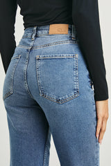 TOPANGA CROP STRAIGHT - PURE INDIGO| Rails sale